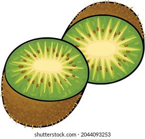 kiwi icon vector flat design