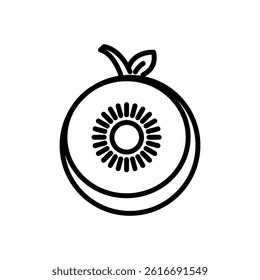 kiwi icon vector, line style icon