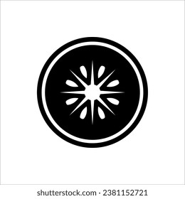 Icono de Kiwi vector. símbolo. diseño de logotipo. Kiwi aislado de fondo blanco.