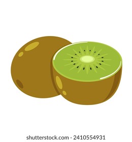 Kiwi Icon Vektorgrafik. Symbol. Logo-Design. Kiwi einzeln auf weißem Hintergrund.