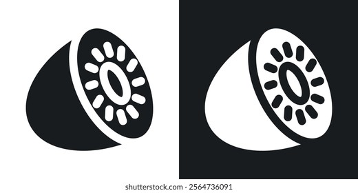 Kiwi icons in flat syle