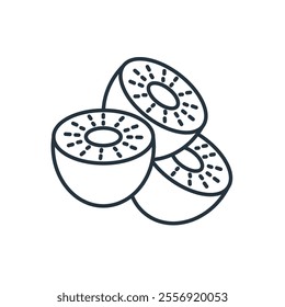 kiwi icons  symbol vector elements for infographic web