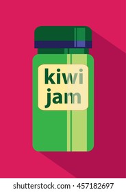 Kiwi Jam icon flat