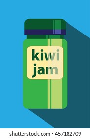 Kiwi Jam icon flat