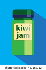 Kiwi Jam icon flat