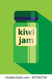 Kiwi Jam icon flat