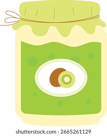 Kiwi Jam Jar Vektorgrafik