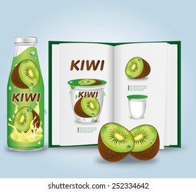 Kiwi juice.vector