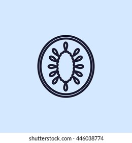 kiwi line icon
