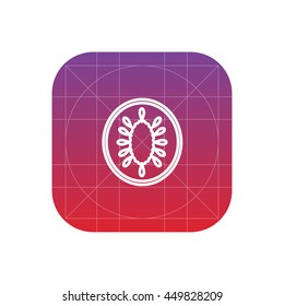 kiwi line icon