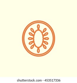 kiwi line icon