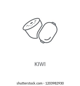 Kiwi linear icon. Kiwi concept stroke symbol design. Thin graphic elements vector illustration, outline pattern on a white background, eps 10.