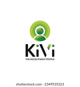 Kiwi logo design for finance and business.
