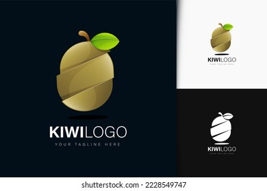 Kiwi logo design with gradient