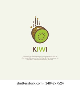 vector de kiwi símbolo de kiwi. kiwi sobre fondo blanco. diseño de logo.  14275554 Vector en Vecteezy