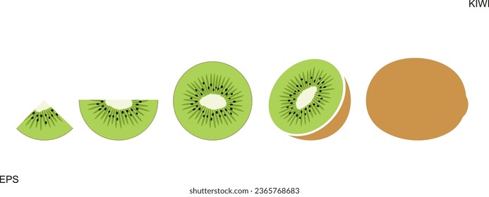 Kiwi logo. Isolated kiwi on white background