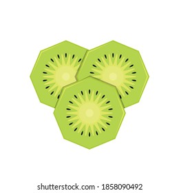 Kiwi on white background. Kiwi vector. symbol. Kiwi  logo design.
