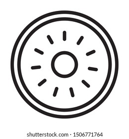 Kiwi Organic Fruit vector Icon