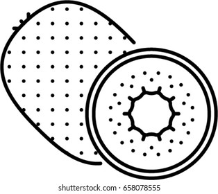 kiwi outline icon
