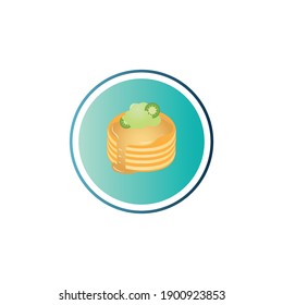 Icono del vector del serpiente del panqueque de Kiwi