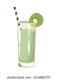 icono helado de refresco de kiwi