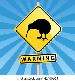 kiwi road sign