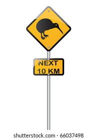 kiwi road sign