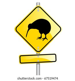 kiwi road sign