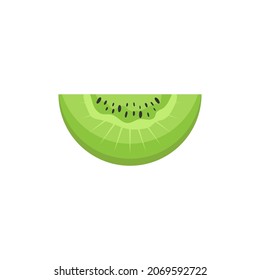 Kiwi slice icon design template vector isolated illustration