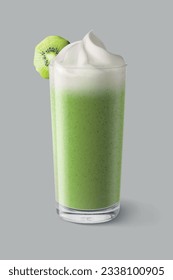 Kiwi smoothie. Isolated vector illustration