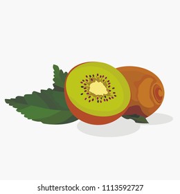 kiwi, stylized fruits