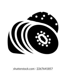 kiwi sweet glyph icon vector. kiwi sweet sign. isolated symbol illustration