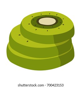 Kiwi, sweet and sour fruit. The fruit single icon in cartoon style vector symbol stock illustration web.