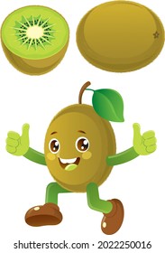Kiwi. This is kiwi fruit vector and kiwi mascot design. 