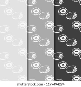 kiwi tropical fruit seamless pattern