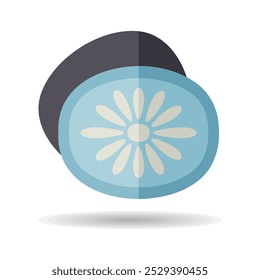 Kiwi vector icon. Graph symbol for food and drinks web site, apps design, mobile apps and print media, logo, UI