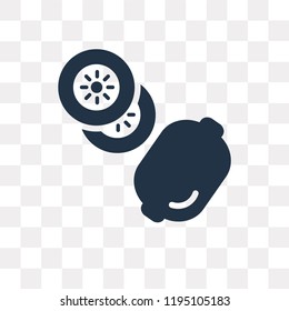 Kiwi vector icon isolated on transparent background, Kiwi transparency concept can be used web and mobile