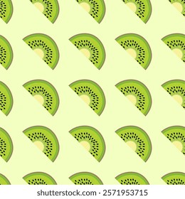 Kiwi vector. kiwi pattern wallpaper. kiwi symbol vector.