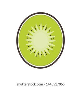 Kiwi vector. wallpaper. kiwi on white background. kiwi logo design.