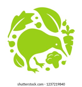 kiwi and vegetables logo