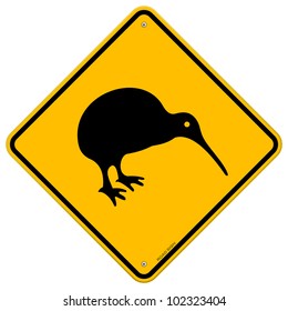 Kiwi Yellow Sign