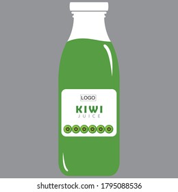  kiwi_juice Label design is a piece of paper,plastic film,cloth,metal or other material affixed to a container or product.
