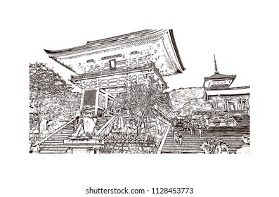 京都 清水寺 のイラスト素材 画像 ベクター画像 Shutterstock