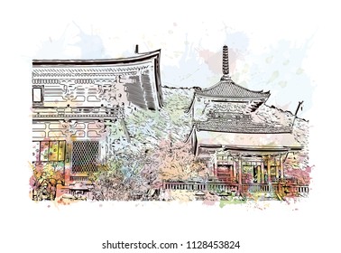 京都 清水寺 のイラスト素材 画像 ベクター画像 Shutterstock