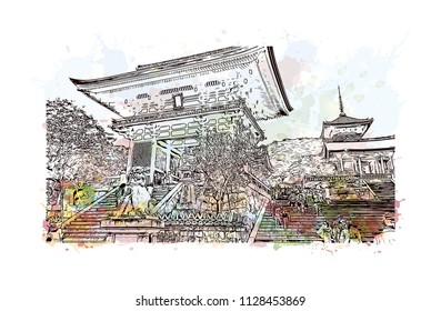 京都 清水寺 のイラスト素材 画像 ベクター画像 Shutterstock