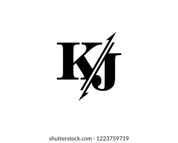 KJ initials logo sliced
