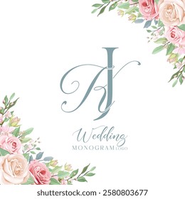 KJ JK wedding initial monogram logo