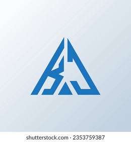 KJ Brief Logo kreatives Design. KJ einzigartiges Design.
