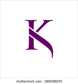 KJ logo design vector sign