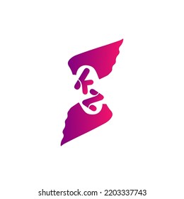 KJ Logo Lowercase Letter Initial Logo Design Vorlage Vektorgrafik für Ihr Unternehmen